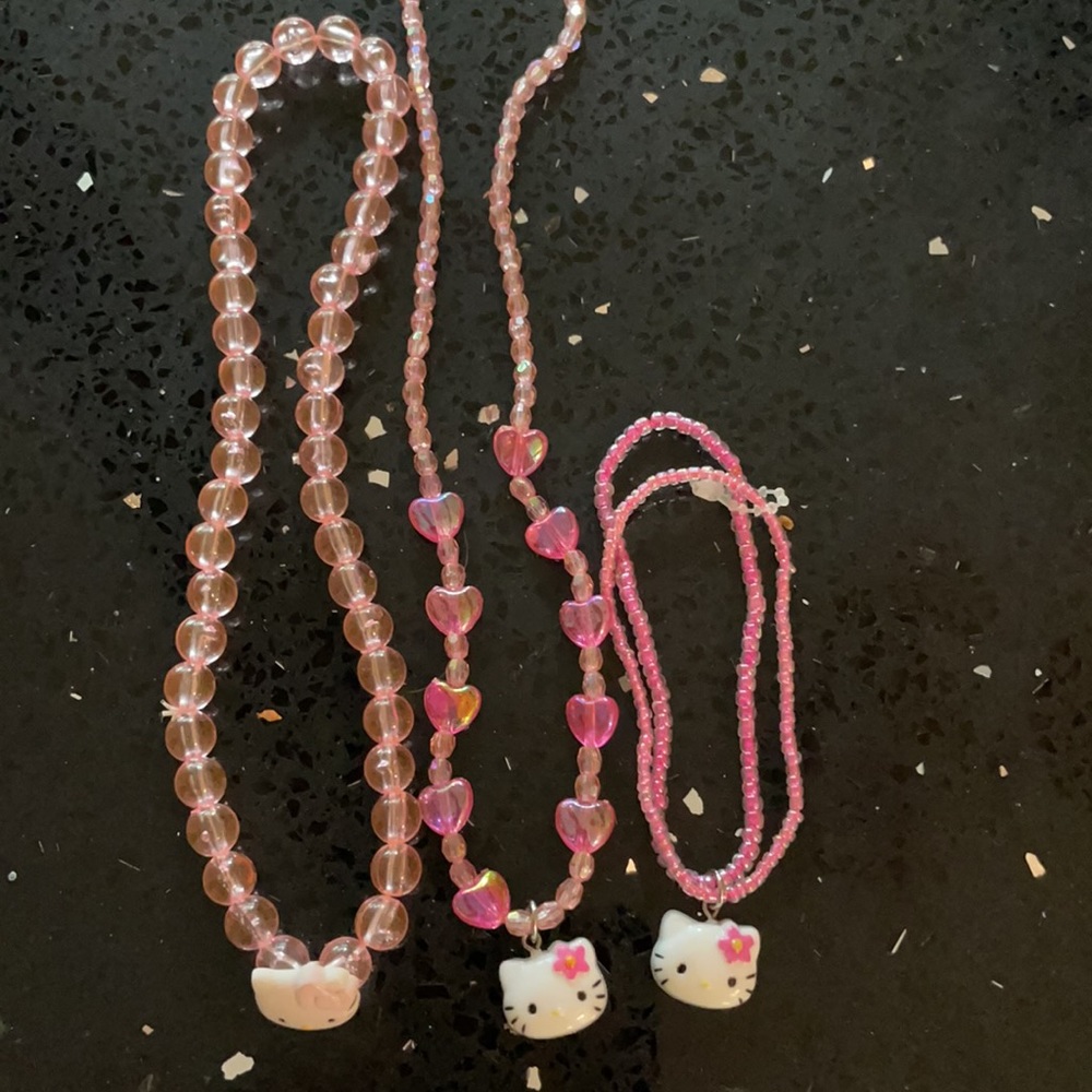 Hello Kitty necklaces and bracelet